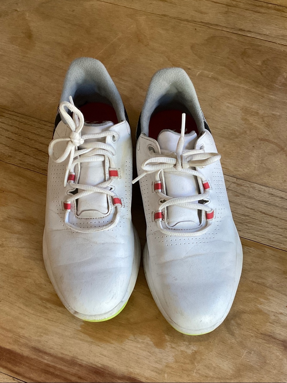 Footjoy Youth Fuel, Strato Lite, White Golf Shoes. Size 5